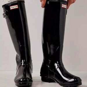 Hunter Women's Original Huntress Black Wellies Boots 7
